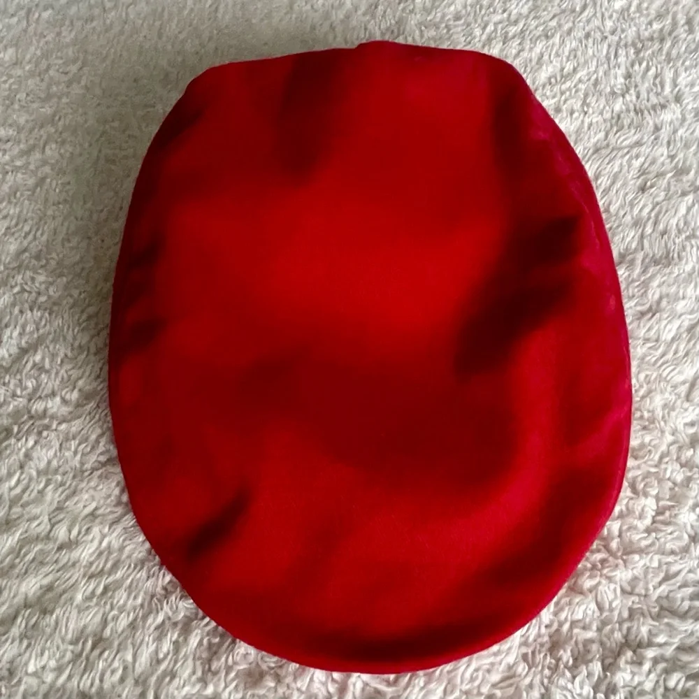 Vintage 90’s Nike Golf Bright Red Driver Cap Hat Tan Logo & Trim Newsboy - Picture 8 of 9